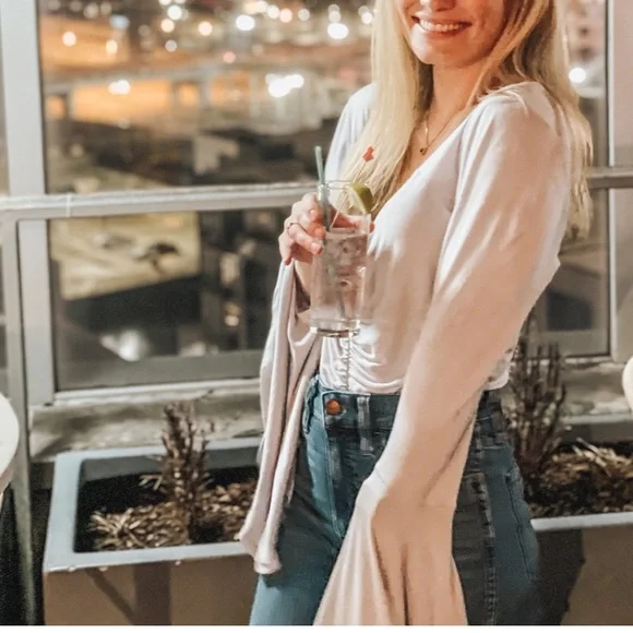 FREE PEOPLE What A Babe Bell Sleeve Blouse - Picture 7 of 7